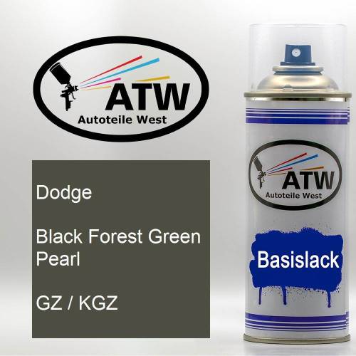 Dodge, Black Forest Green Pearl, GZ / KGZ: 400ml Sprühdose, von ATW Autoteile West.